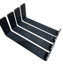 Load image into Gallery viewer, Raw Steel Shelf Brackets