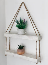 Load image into Gallery viewer, White Hanging Shelves