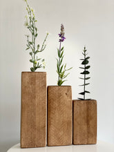 Load image into Gallery viewer, Set Of 3 Wooden Vases | Home Decor