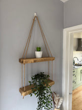 Load image into Gallery viewer, Chunky Hanging Shelf Medium Brown
