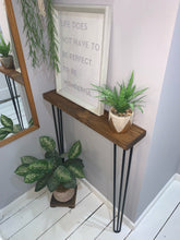 Load image into Gallery viewer, Scaffold Board Console Table Dark Brown
