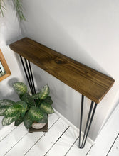 Load image into Gallery viewer, Scaffold Board Console Table Dark Brown
