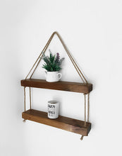 Load image into Gallery viewer, Chunky Hanging Shelf Dark Brown
